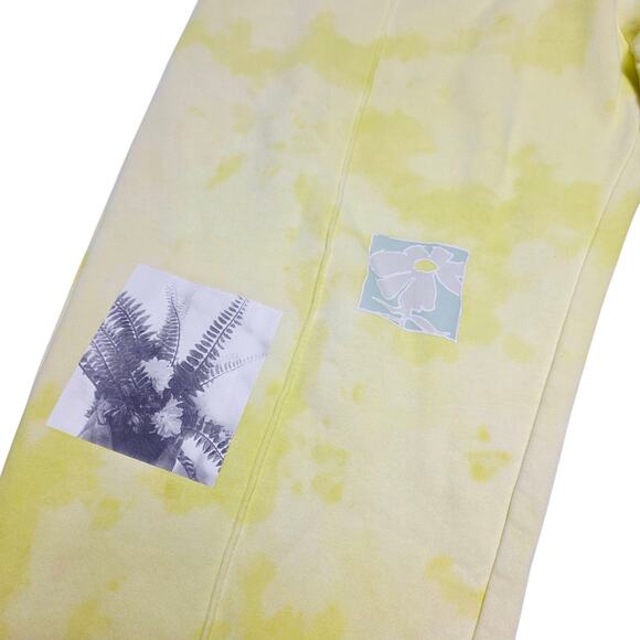Nike Women's Sweatpants Sportswear Fleece Yellow Tie Dye Size Small Oversized - Picture 5 of 12